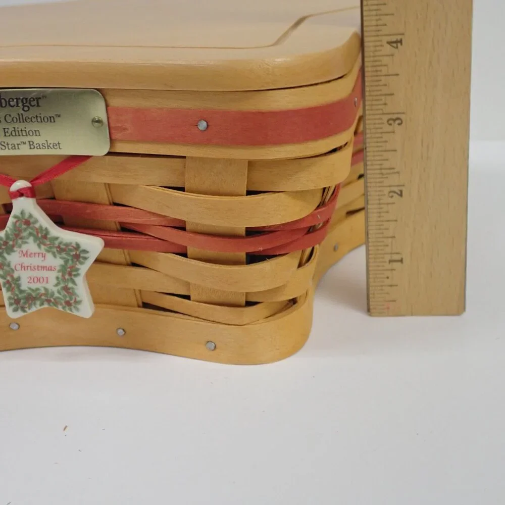Longaberger Christmas Collection 2001 Edition Shining Star Basket